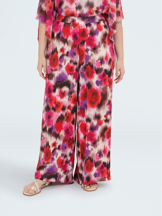 Fiorella Rubino Fiorella Rubino Pantaloni di tessuto P081L002502N0S6 Rosa Over Fit