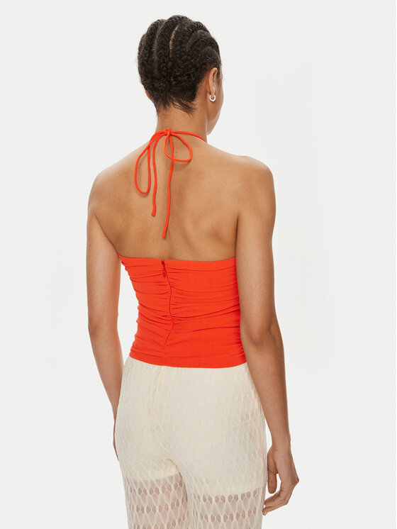 Gestuz Gestuz Top Alicia 10909080 Pomarańczowy Slim Fit