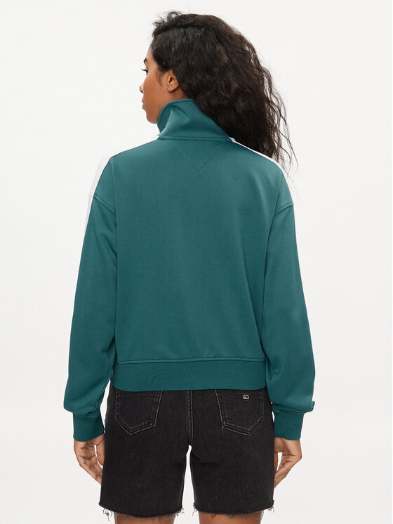Tommy Jeans Tommy Jeans Majica dugih rukava Varsity DW0DW17783 Zelena Regular Fit