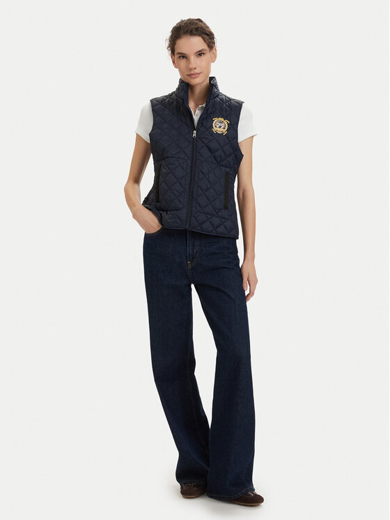 Beverly Hills Polo Club Beverly Hills Polo Club Brezrokavnik P-SS26W-JK0281-0298 Mornarsko modra Regular Fit