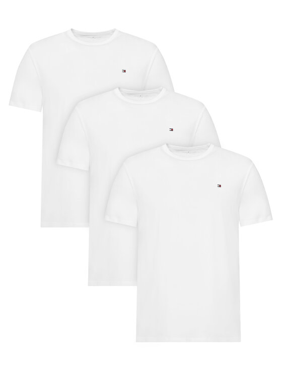 Tommy Hilfiger Set de tricouri 3P Ss Tee UM0UM03870 Crem Regular Fit