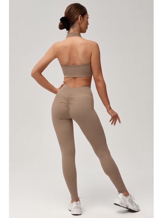 ROUGH RADICAL ROUGH RADICAL Legginsy ZOYA PUSH-UP Brązowy Slim Fit