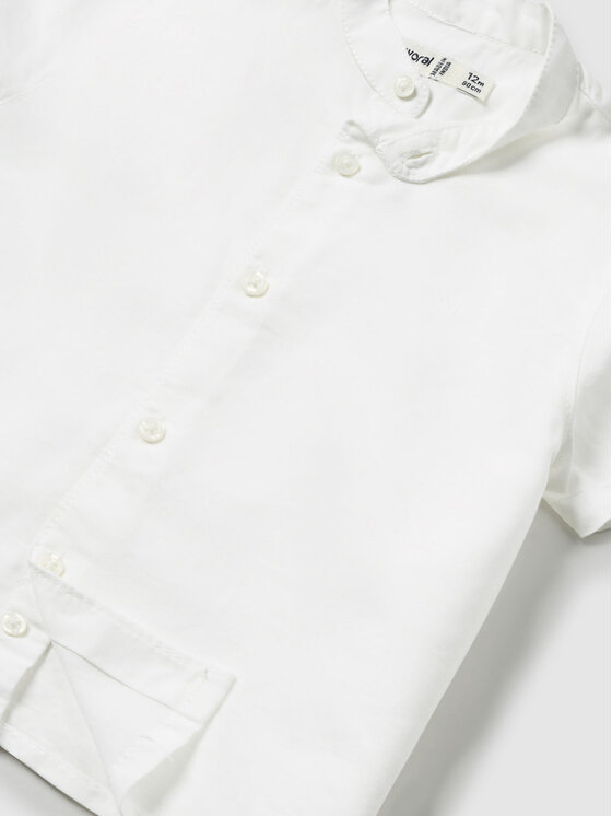 Mayoral Mayoral Camicia 1113 Bianco Regular Fit