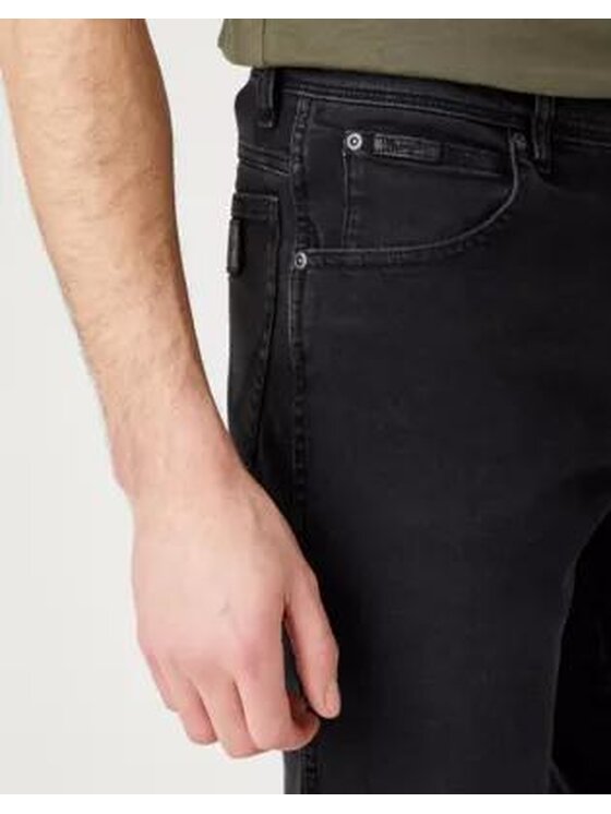 Wrangler Wrangler Jeansy TEXAS SLIM Czarny Slim Fit
