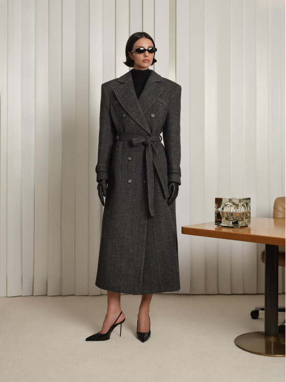La Mania La Mania Cappotto ORLANDO 2 Grigio Classic Fit