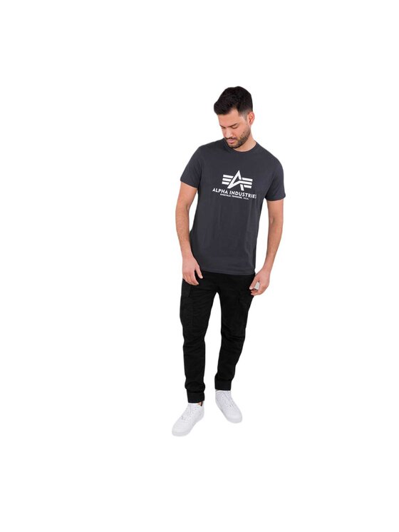 Alpha Industries Alpha Industries Tričko AI.100501-466-5XL Sivá Basic Fit
