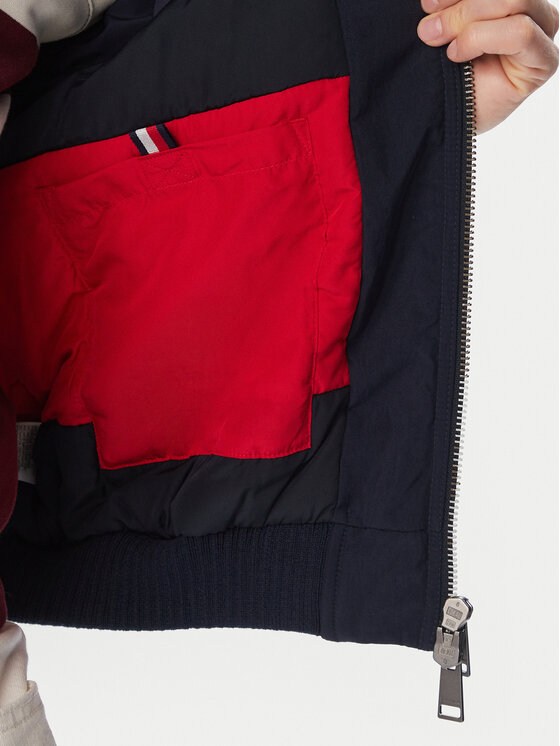 Tommy Jeans Tommy Jeans Geacă bomber Flag Aviator  DM0DM23499 Bleumarin Relaxed Fit