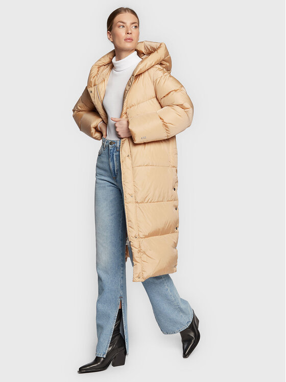 Add Add Μπουφάν πουπουλένιο 6AW008 Μπεζ Regular Fit