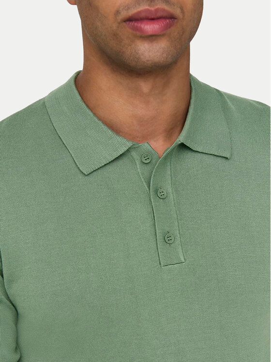Only & Sons Only & Sons Polo Wyler 22022219 Verde Regular Fit