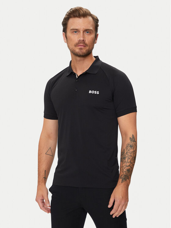 BOSS Boss Поло Patteo MB 15 50519853 Чорний Slim Fit