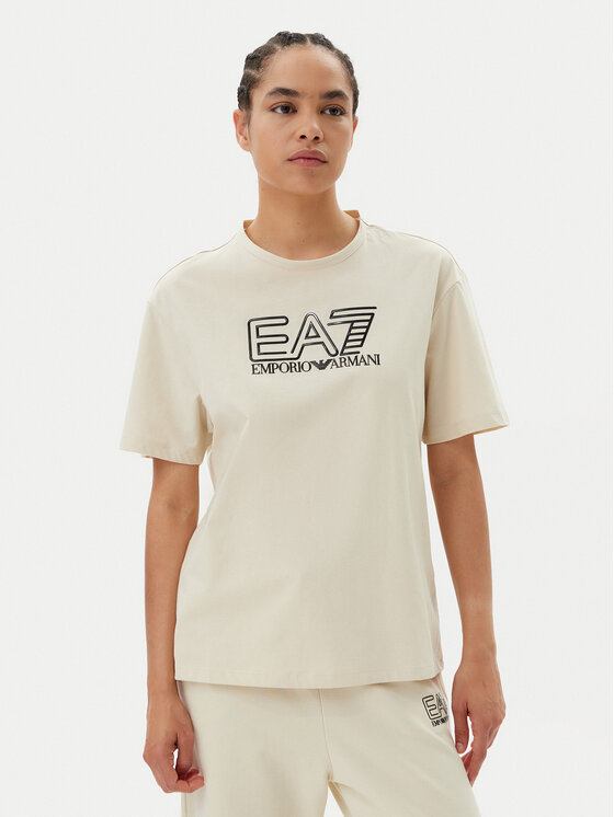 Női Póló EA7 Emporio Armani, Méret: L, Bézs, 7W000098 AF12503 U1079