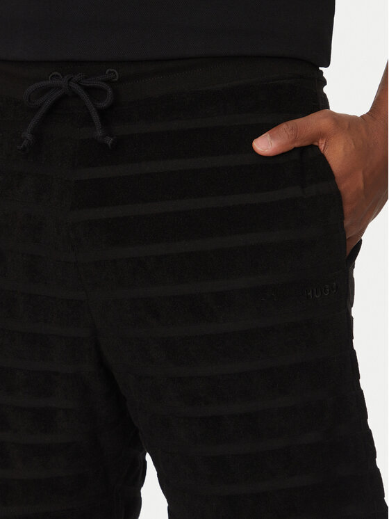 HUGO HUGO Pantaloni scurți sport Dutowel 50535289 Negru Relaxed Fit
