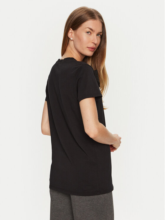 ViCOLO ViCOLO Tričko RS0042 Čierna Regular Fit