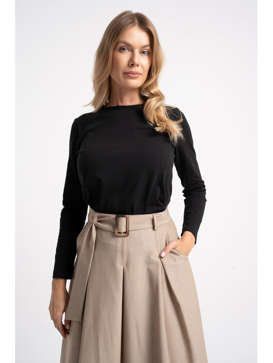 CLICK CLICK Bluzka 10-7006 Czarny Regular Fit