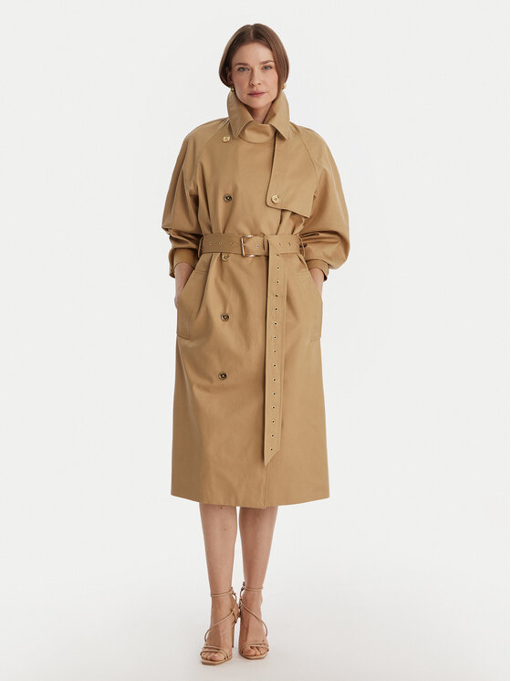 MICHAEL Michael Kors MICHAEL Michael Kors Trench MR620FLKQH Beige Oversize