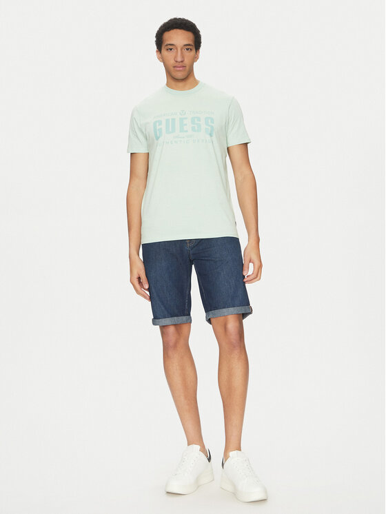 Guess Guess Тишърт M5GI27 KBW41 Зелен Regular Fit