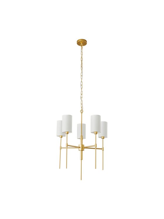 MIAhome MIAhome Lampa wisząca DARLING żyrandol złota 60 cm Złoty