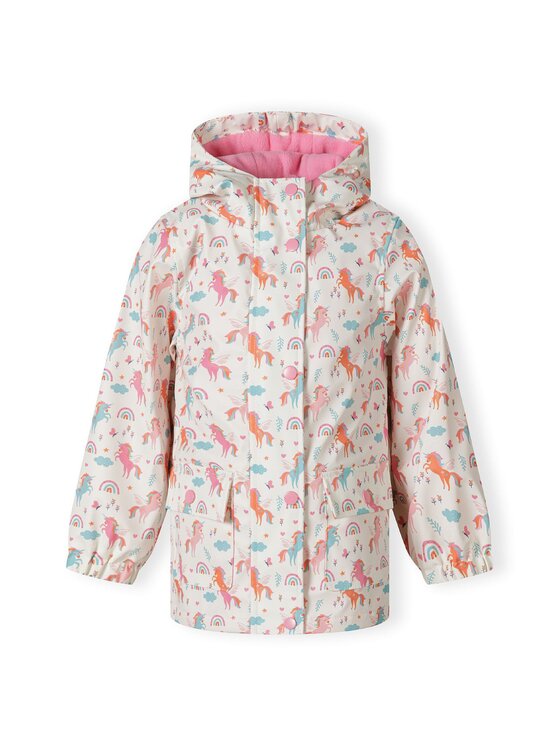 MINOTI MINOTI Kurtka przeciwdeszczowa C5509 Écru Regular Fit
