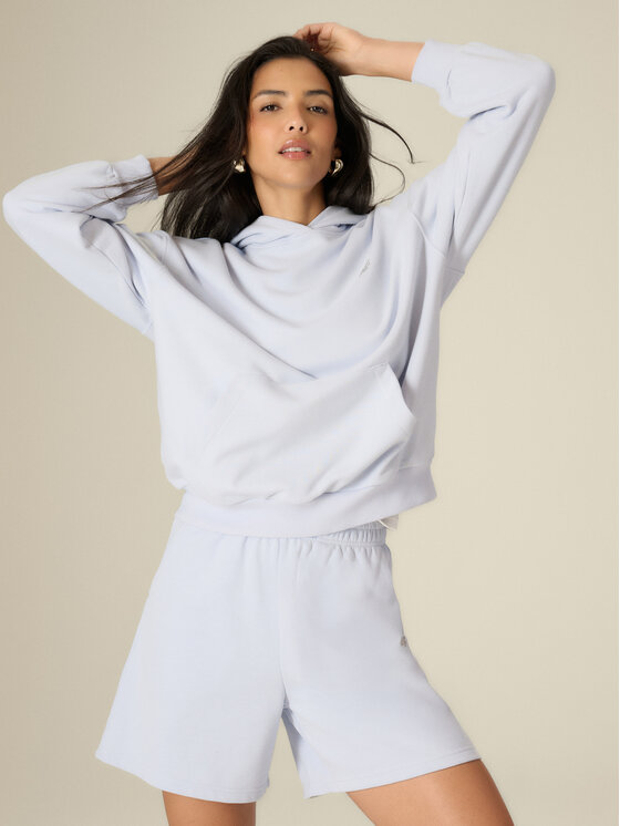 4F 4F Bluza ESSENTIAL 4 Niebieski jasny Loose Fit