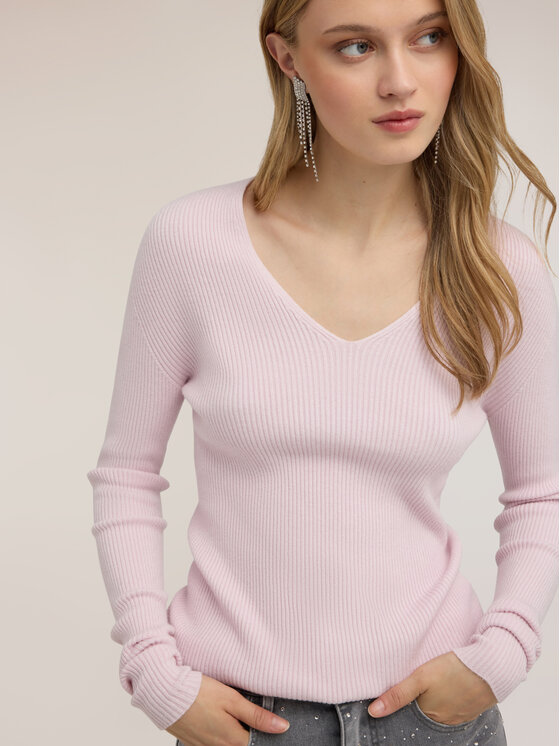 Motivi Motivi Sweter M340E002399N006 Różowy Slim Fit