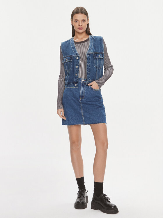 Tommy Jeans Tommy Jeans Gonna di jeans DW0DW17285 Blu Slim Fit