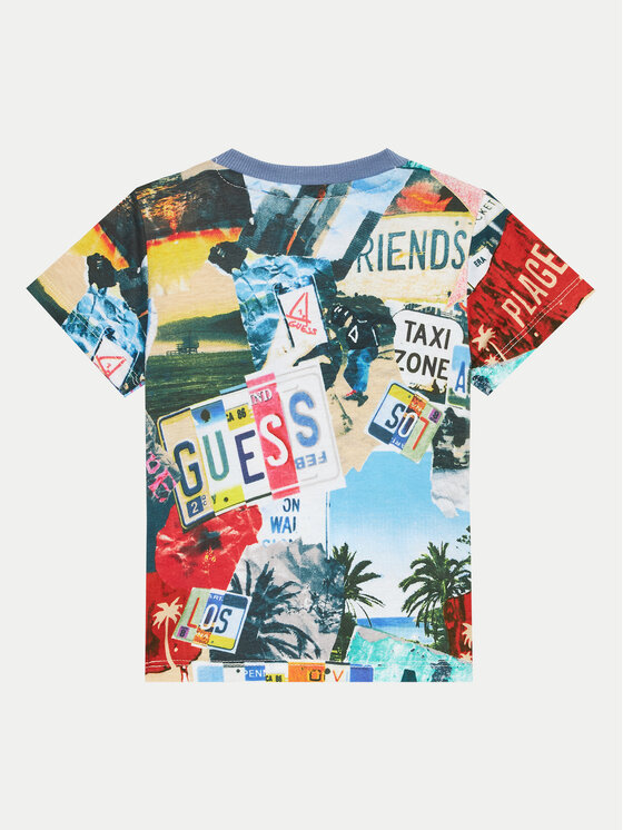 Guess Guess Komplet t-shirt i spodenki I4GG12 K8HM3 Kolorowy Regular Fit