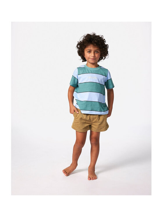 Rip Curl Rip Curl T-Shirt Grom Energy Stripe Tee - Boy Niebieski Standard Fit
