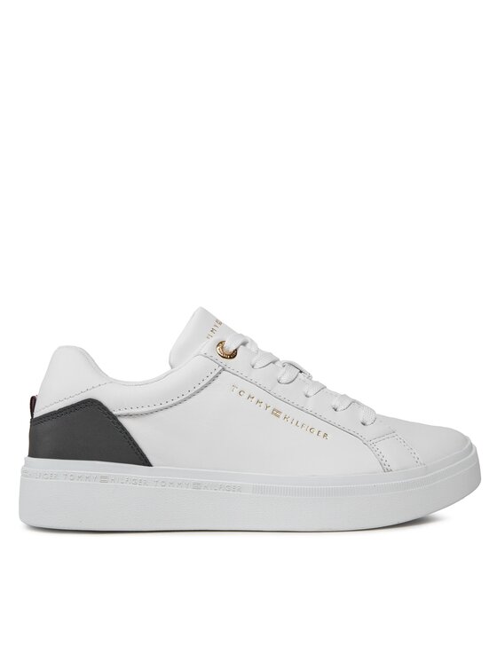 Tommy Hilfiger Tommy Hilfiger Tossud Elevated Essential Court Sneaker FW0FW07635 Valge
