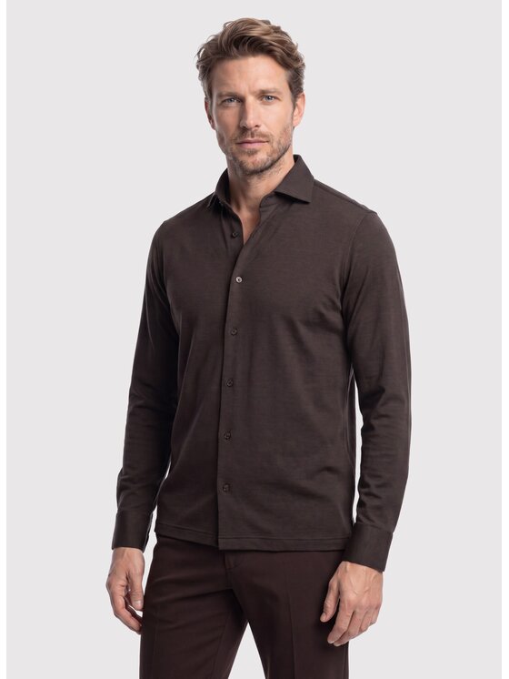 Pako Lorente Pako Lorente Koszula P26WF-1X-022 Brązowy Slim Fit
