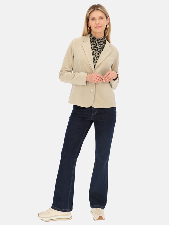 Red Button Red Button Marynarka Blazer Beżowy Regular Fit