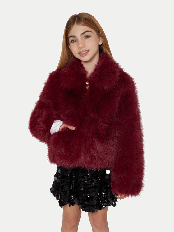 Guess Kids Futro J5BL02 WHH10 Czerwony Regular Fit