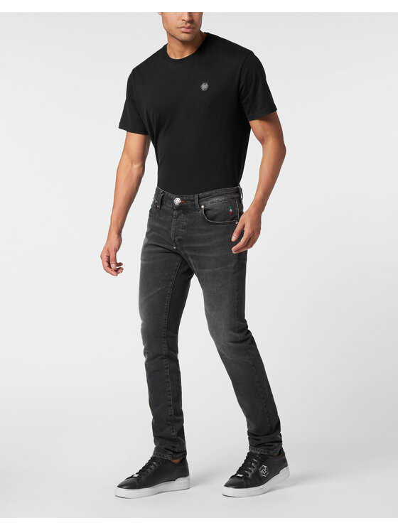 PHILIPP PLEIN PHILIPP PLEIN Jeansy 25905 Czarny Straight Leg