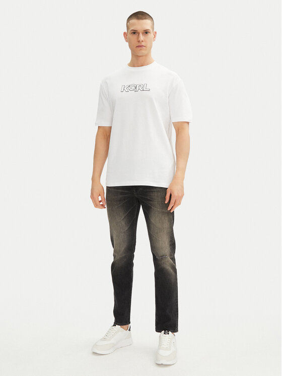KARL LAGERFELD KARL LAGERFELD T-Shirt 755156 552235 Biały Regular Fit