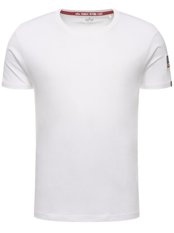 Alpha Industries Alpha Industries T-Shirt NASA T 176506 Biały Regular Fit