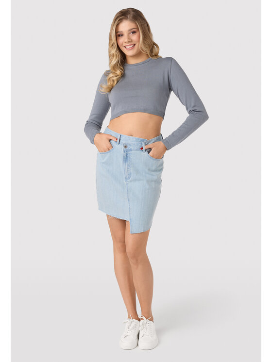 LAURELLA LAURELLA Sukně LAURELLA 7VA003801 Modrá Regular Fit