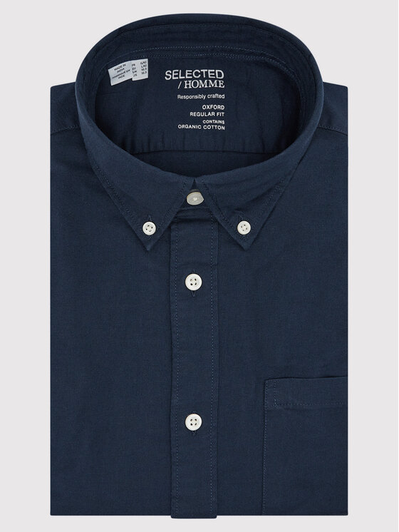 Selected Homme Selected Homme Camicia Rick 16077359 Blu scuro Regular Fit