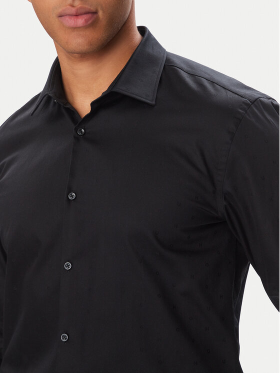 HUGO HUGO Košile Kenno 50570294 Černá Slim Fit