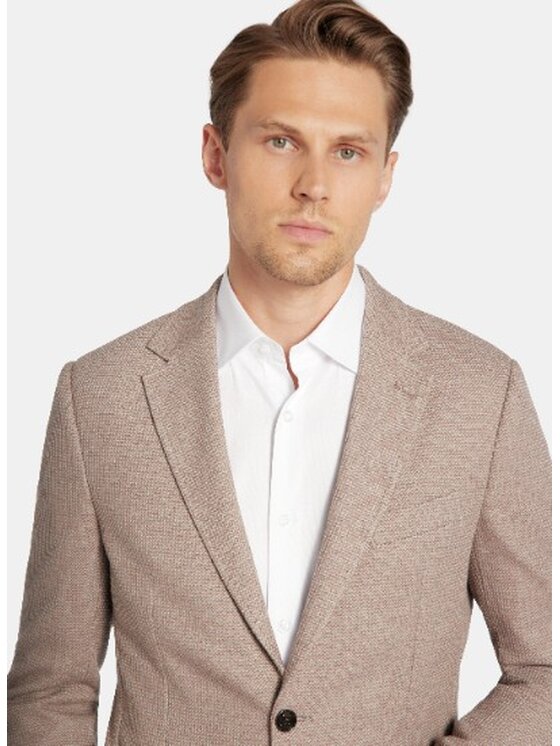 Pako Lorente Pako Lorente Marynarka P25WF-3X-020 Brązowy Slim Fit