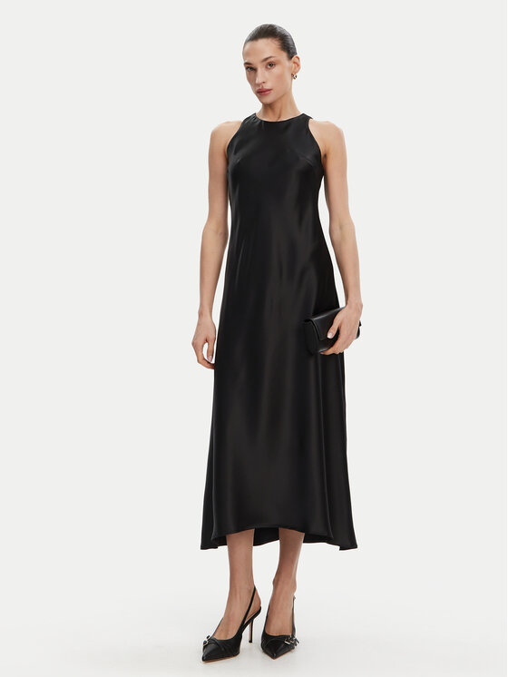 ACCESS FASHION ACCESS FASHION Sukienka koktajlowa 53-3318-107 Czarny Regular Fit