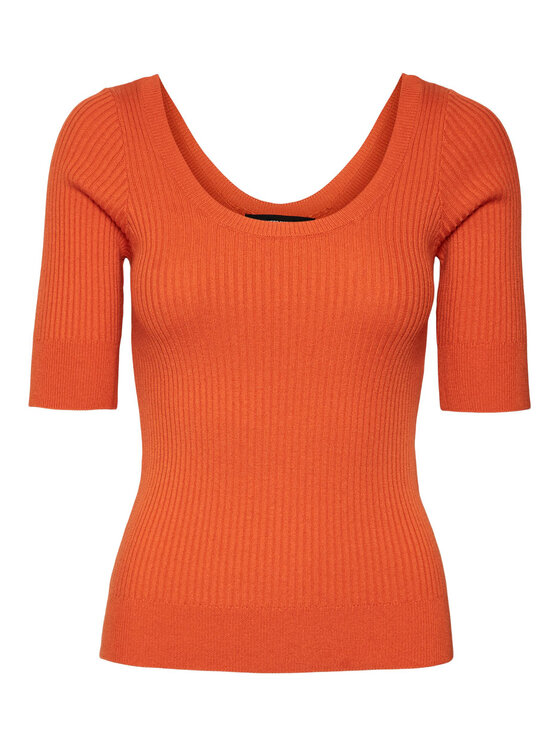 Vero Moda Vero Moda Džemperis Estela 10277850 Oranžs Slim Fit