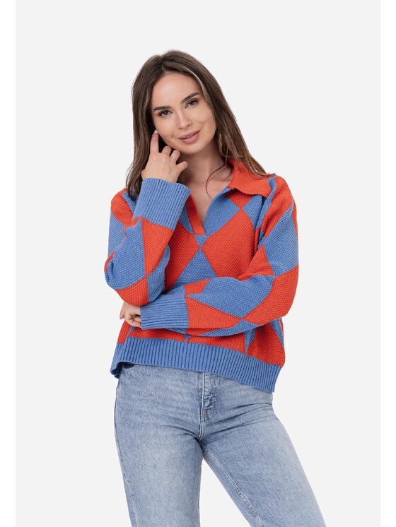 LAURELLA LAURELLA Svetr Laurella 6TU010926 Barevná Regular Fit