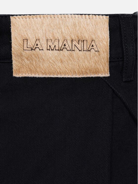 La Mania La Mania Jeansy COSMO Czarny Basic Fit