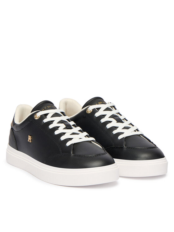 Tommy Hilfiger Tommy Hilfiger Sneakersy Th Chic Cupsole FW0FW09106 Czarny