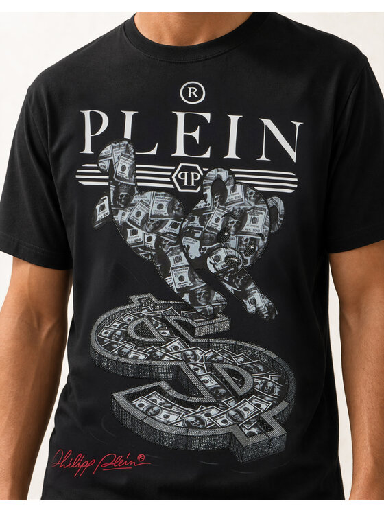 PHILIPP PLEIN PHILIPP PLEIN T-Shirt 31105 Černá Regular Fit