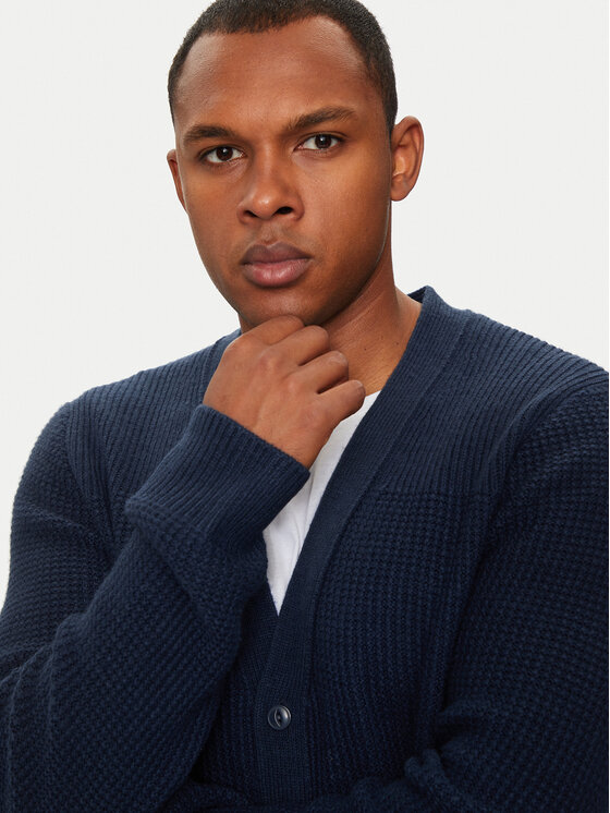 Wrangler Wrangler Cardigan 112357288 Blu scuro Relaxed Fit