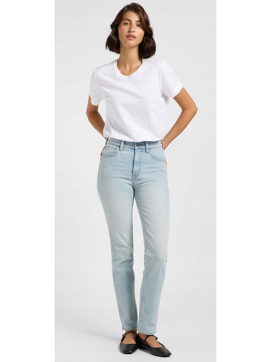 Lee Lee Jeansy Carol Niebieski Mom Fit