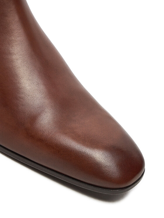 KARL LAGERFELD KARL LAGERFELD Kotníková obuv s elastickým prvkem KL12344 Hnědá