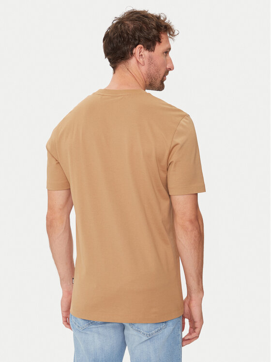 BOSS Boss T-särk Tiburt 388 50512132 Beež Regular Fit