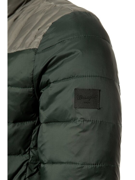 Wrangler Wrangler Kurtka przejściowa BOMBER Zielony Regular Fit