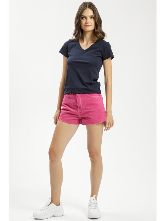 Cross Jeans Cross Jeans Szorty jeansowe C 4726-007 Różowy